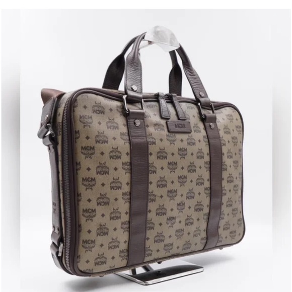 MCM Marble Visetos laptop/briefcase bag EUC!!!!! - Picture 6 of 16